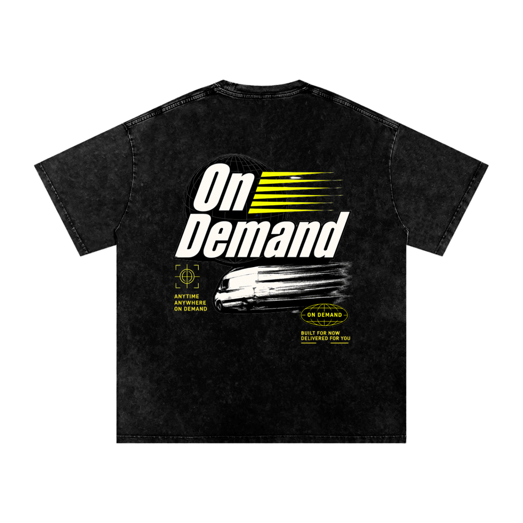 On Demand Anytime Anywhere oversized T-shirt