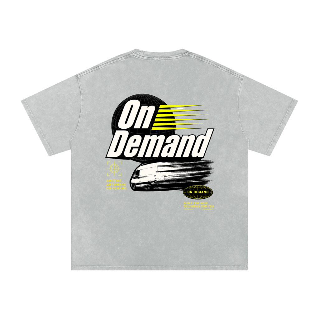 On Demand Anytime Anywhere oversized T-shirt
