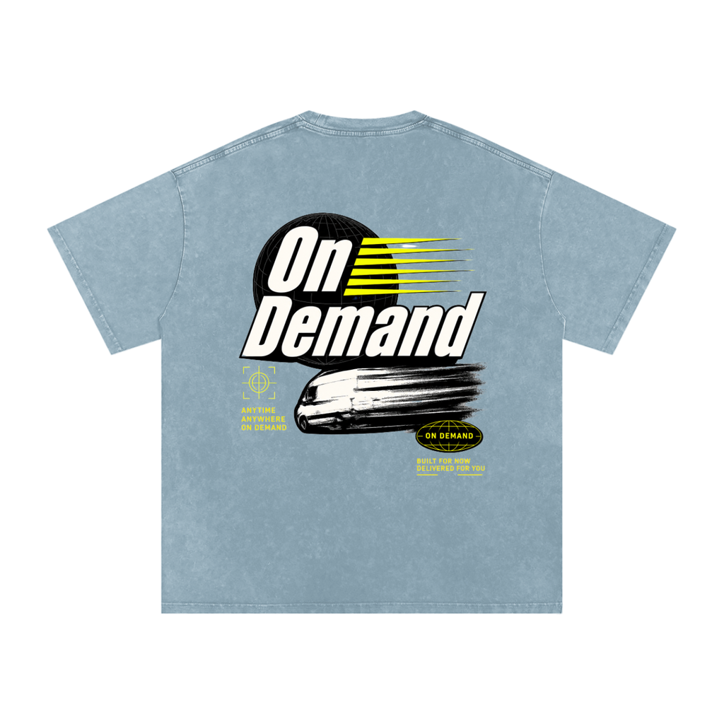On Demand Anytime Anywhere oversized T-shirt